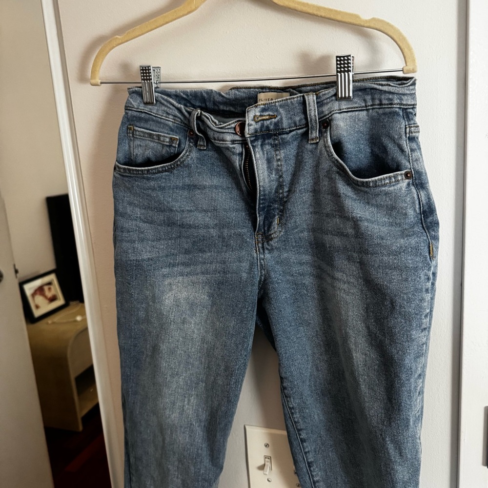 OLIVER LOGAN Light Blue Classic Jeans - Crosby Relaxed Taper - Picture 4 of 5